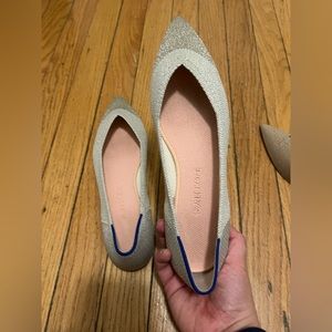 Rothy’s The Point in Diamon Metallic